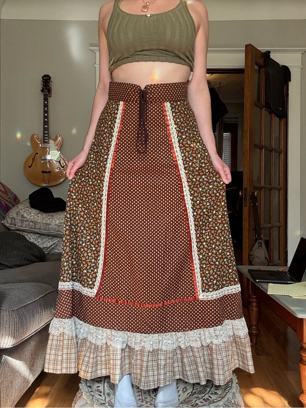 1970’s GUNNE SAX Autumn Prairie Skirt